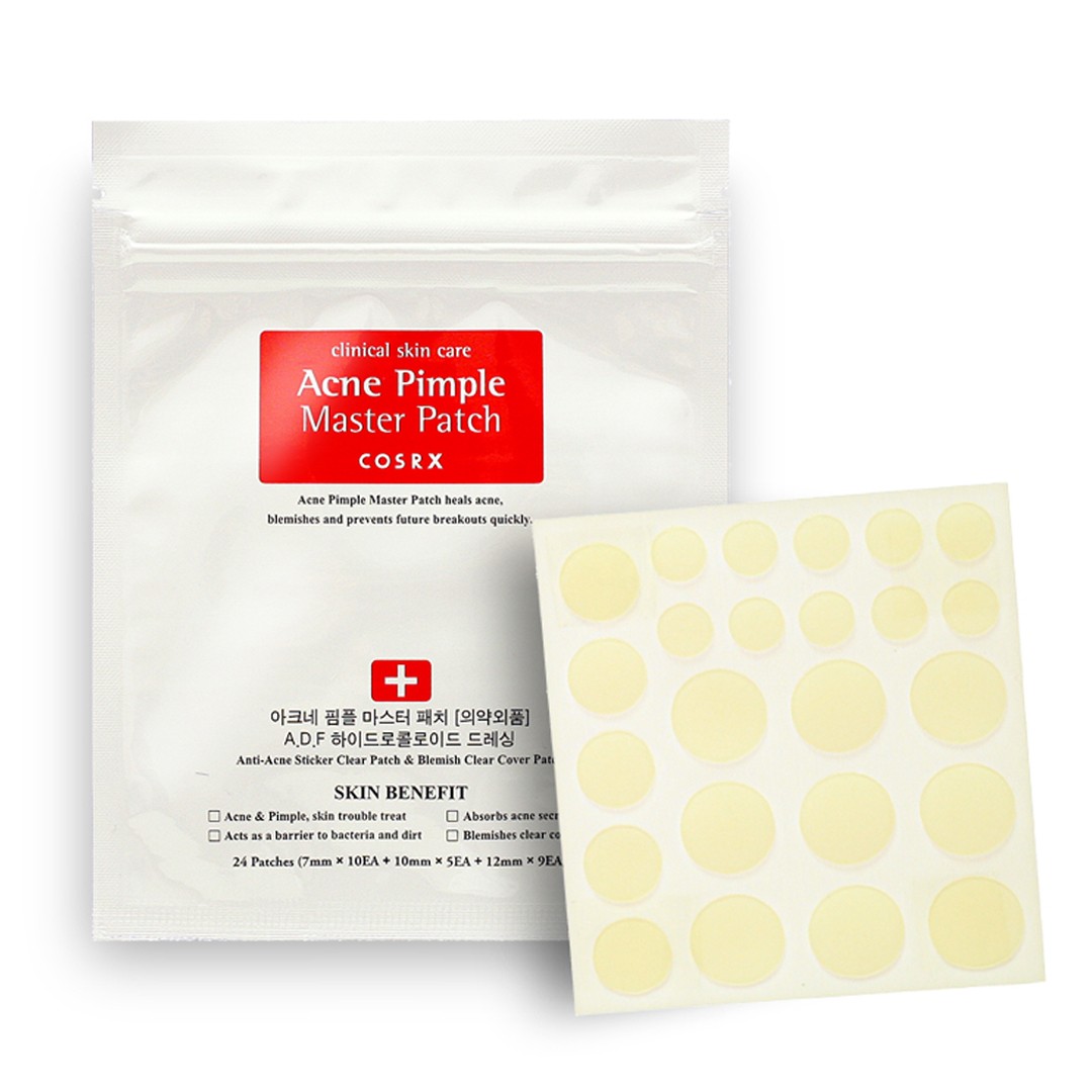 COSRX Acne Pimple Master Patch – 24 Patches, Hydrocolloid Treatment For Face & Body