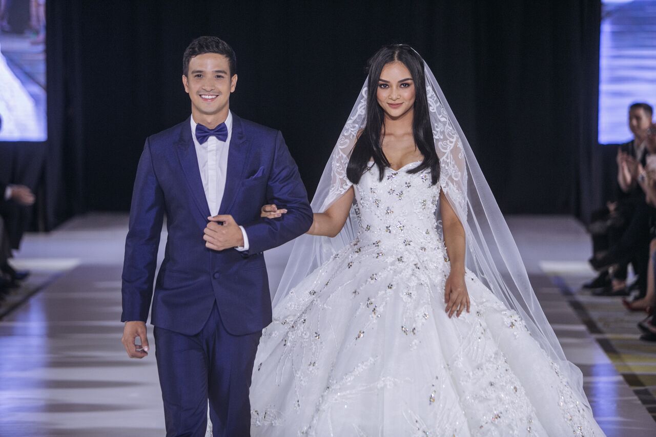 Look: Vickie Rushton's Gorgeous Wedding Gown By Francis Libiran